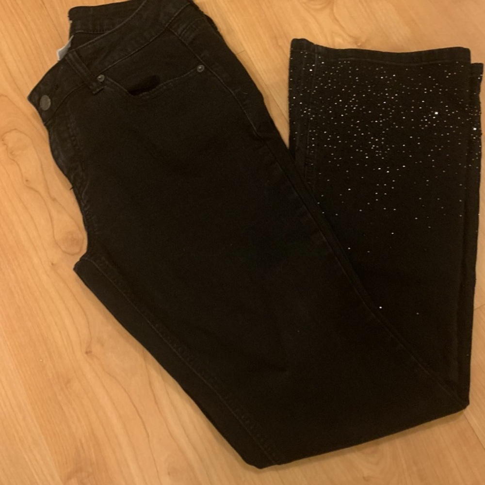 🌹4/$30 W2 Sparkly bottom black jeans